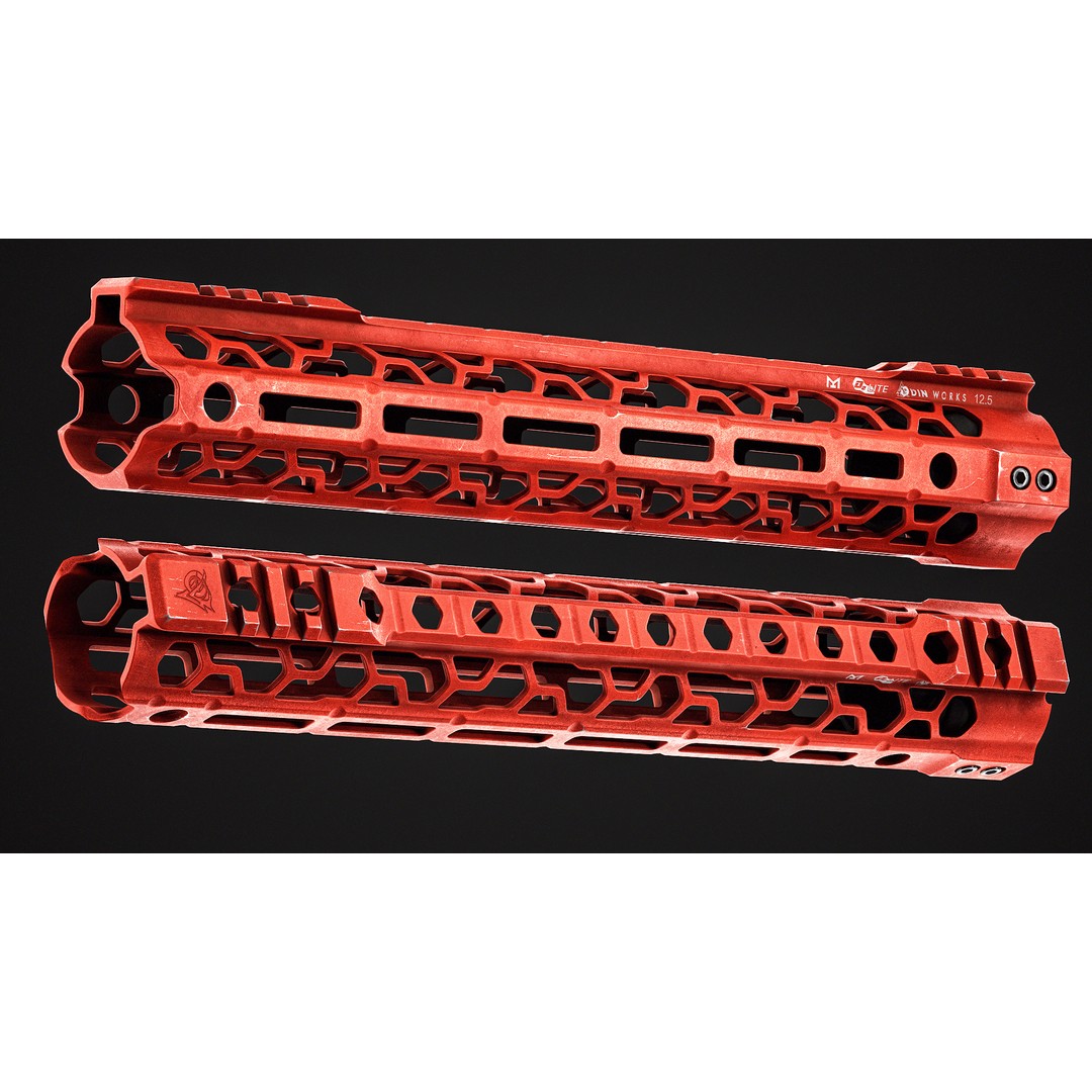 Odin Works O2 Lite Handguard 3D Model – Low Poly PBR Game Asset, FBX - View 6