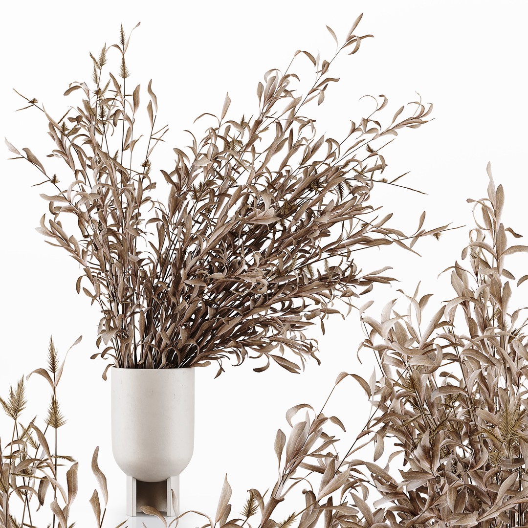 Decorative Set 199 3D Model – Low Poly Architectural Decoration, FBX, OBJ