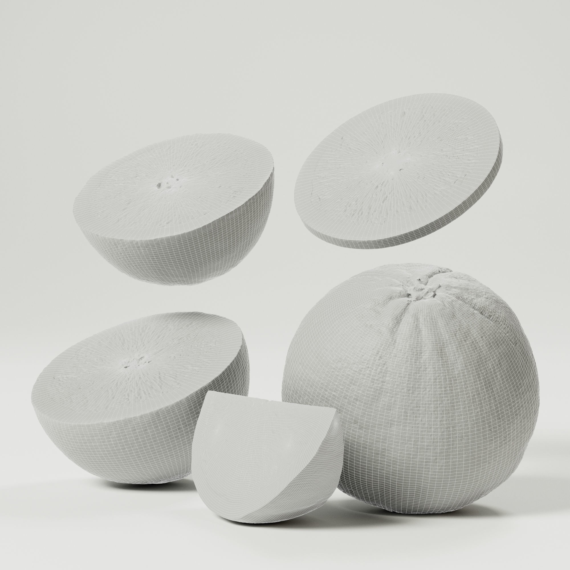 Photorealistic Orange - Game-Ready 3D Model - View 3