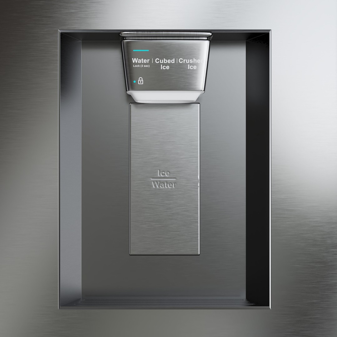 Samsung Refrigerator 3D Model – Large Capacity Kitchen Appliances, FBX - View 8