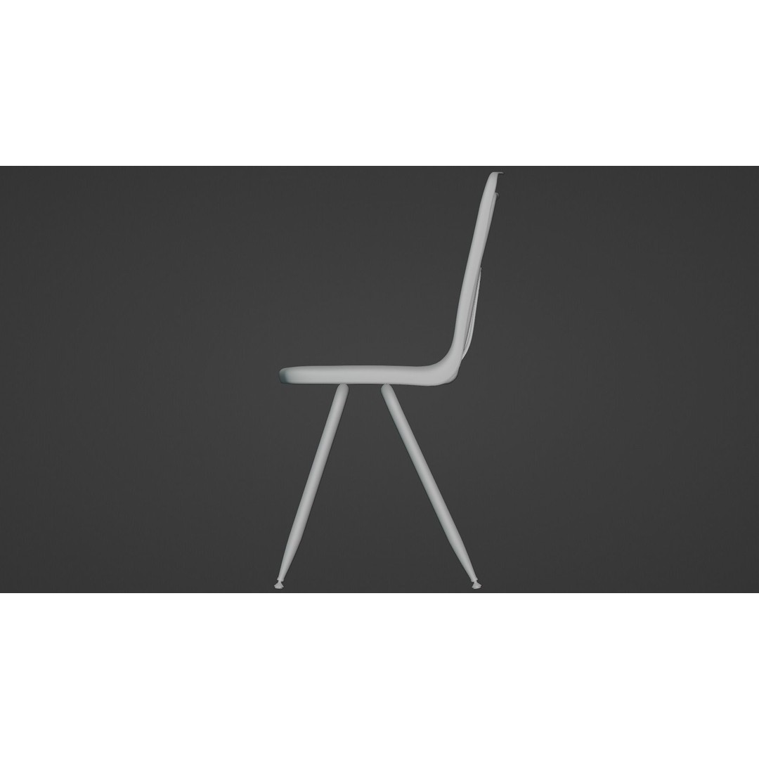 Classroom Chair 3D Model – High Poly PBR Asset, FBX & OBJ Formats - View 11
