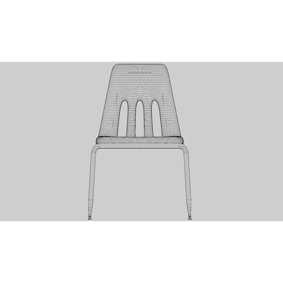 Classroom Chair 3D Model – High Poly PBR Asset, FBX & OBJ Formats - View 15
