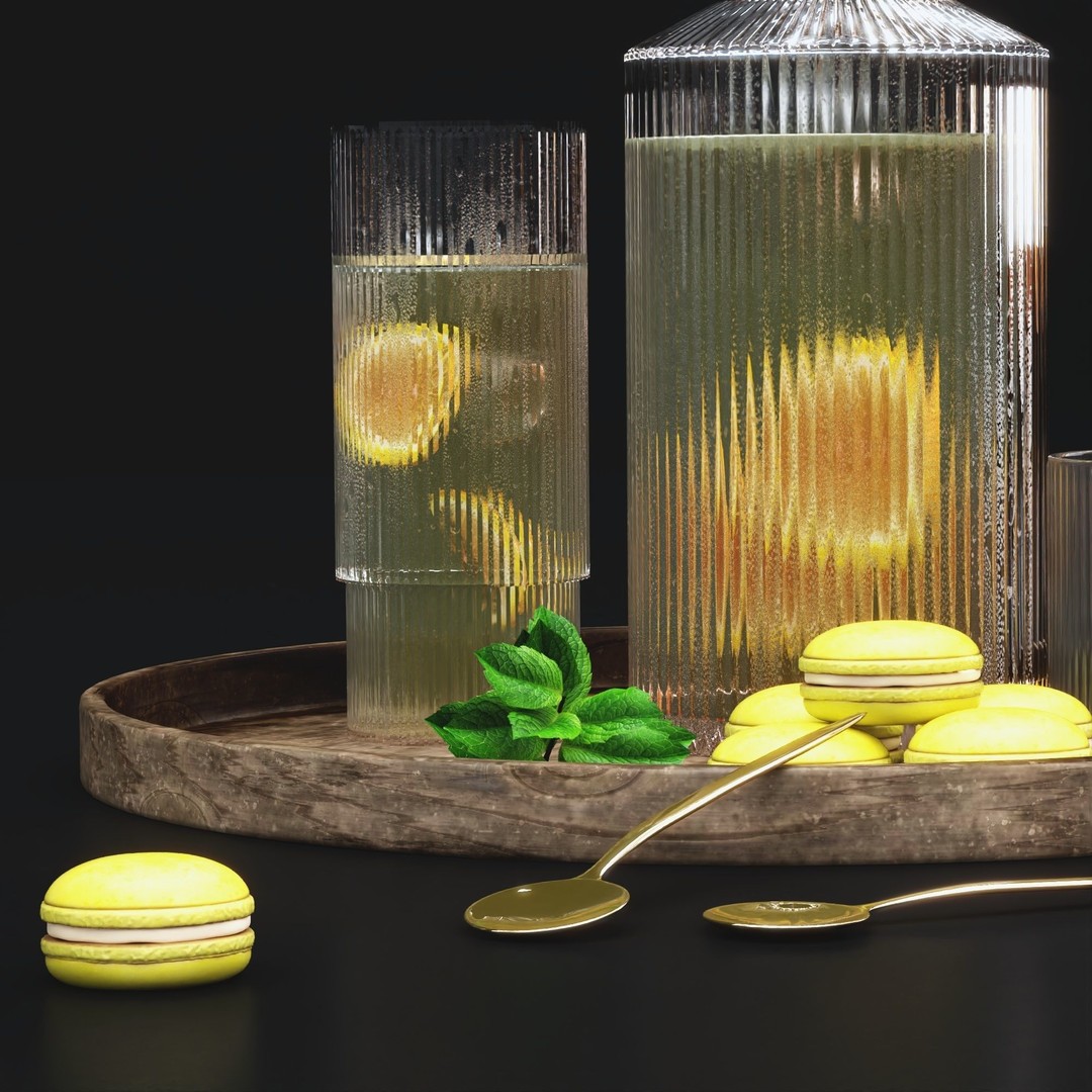 Lemonade 3D Model – Realistic Kitchen Set with PBR Textures - View 4