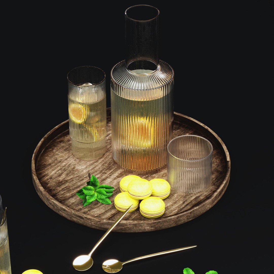 Lemonade 3D Model – Realistic Kitchen Set with PBR Textures - View 8