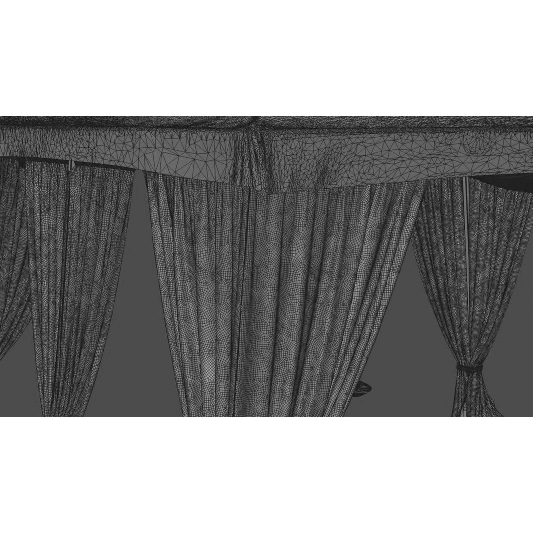 Tent Curtain 3D Model – Detailed Canopy Asset for Outdoor Scenes - View 18
