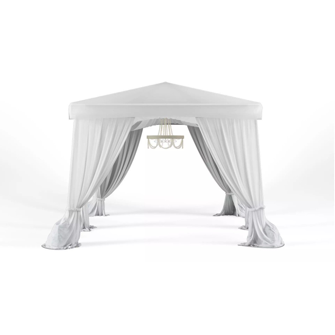 Tent Curtain 3D Model – Detailed Canopy Asset for Outdoor Scenes - View 2