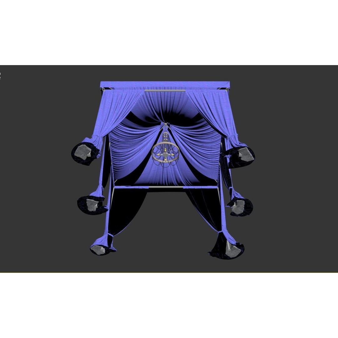 Tent Curtain 3D Model – Detailed Canopy Asset for Outdoor Scenes - View 26