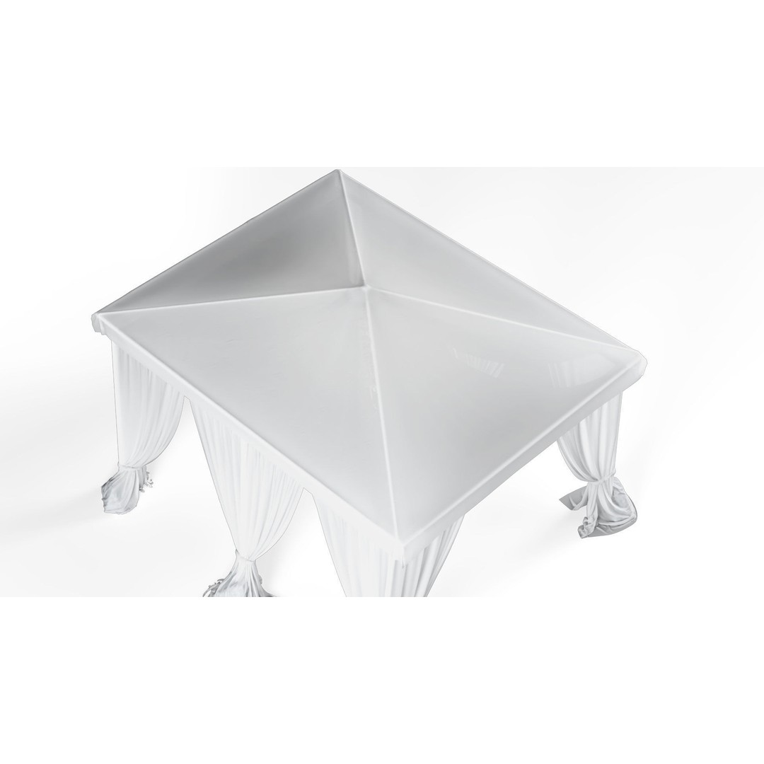 Tent Curtain 3D Model – Detailed Canopy Asset for Outdoor Scenes - View 5