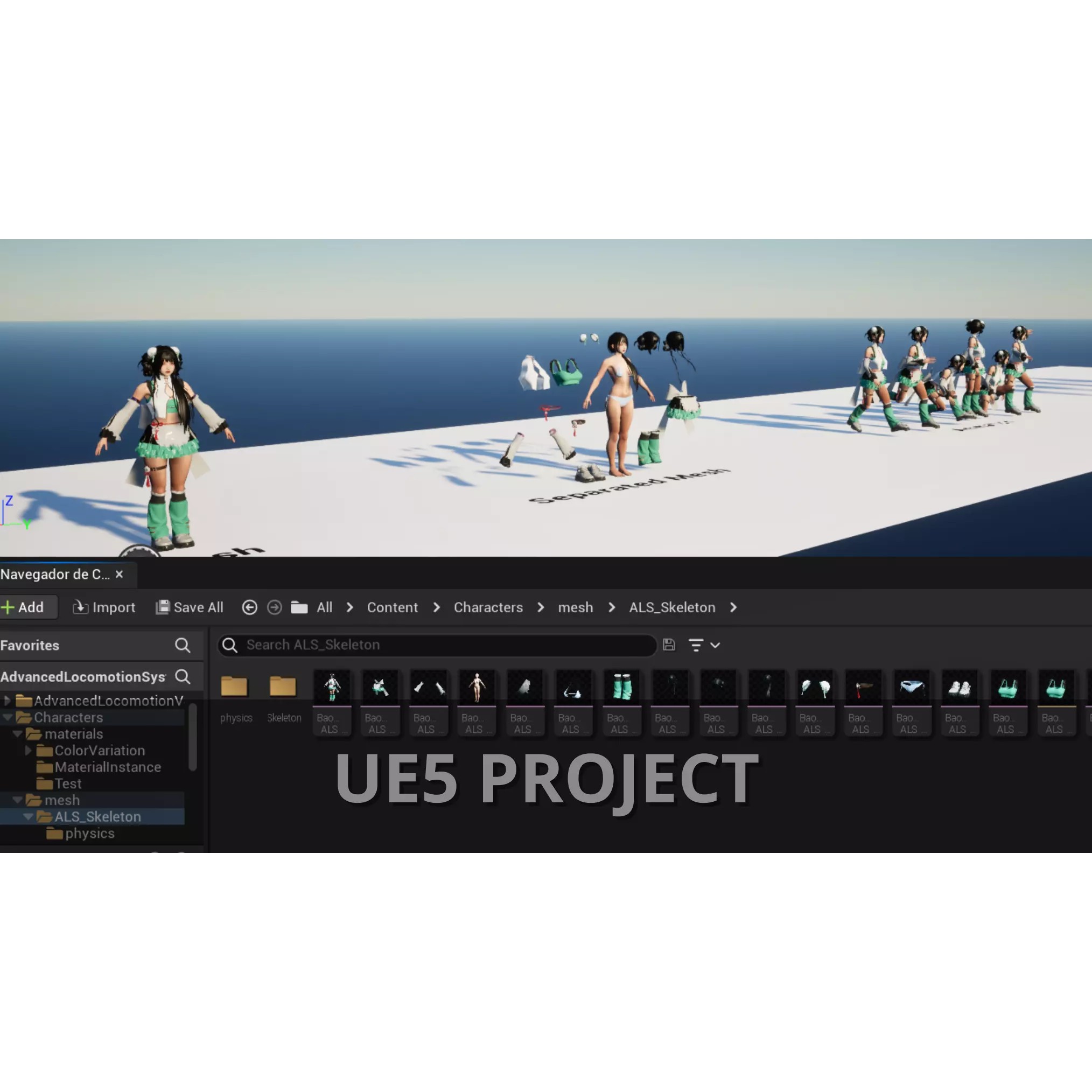 Bao Girl - Low-Poly Game-Ready 3D Model - View 20