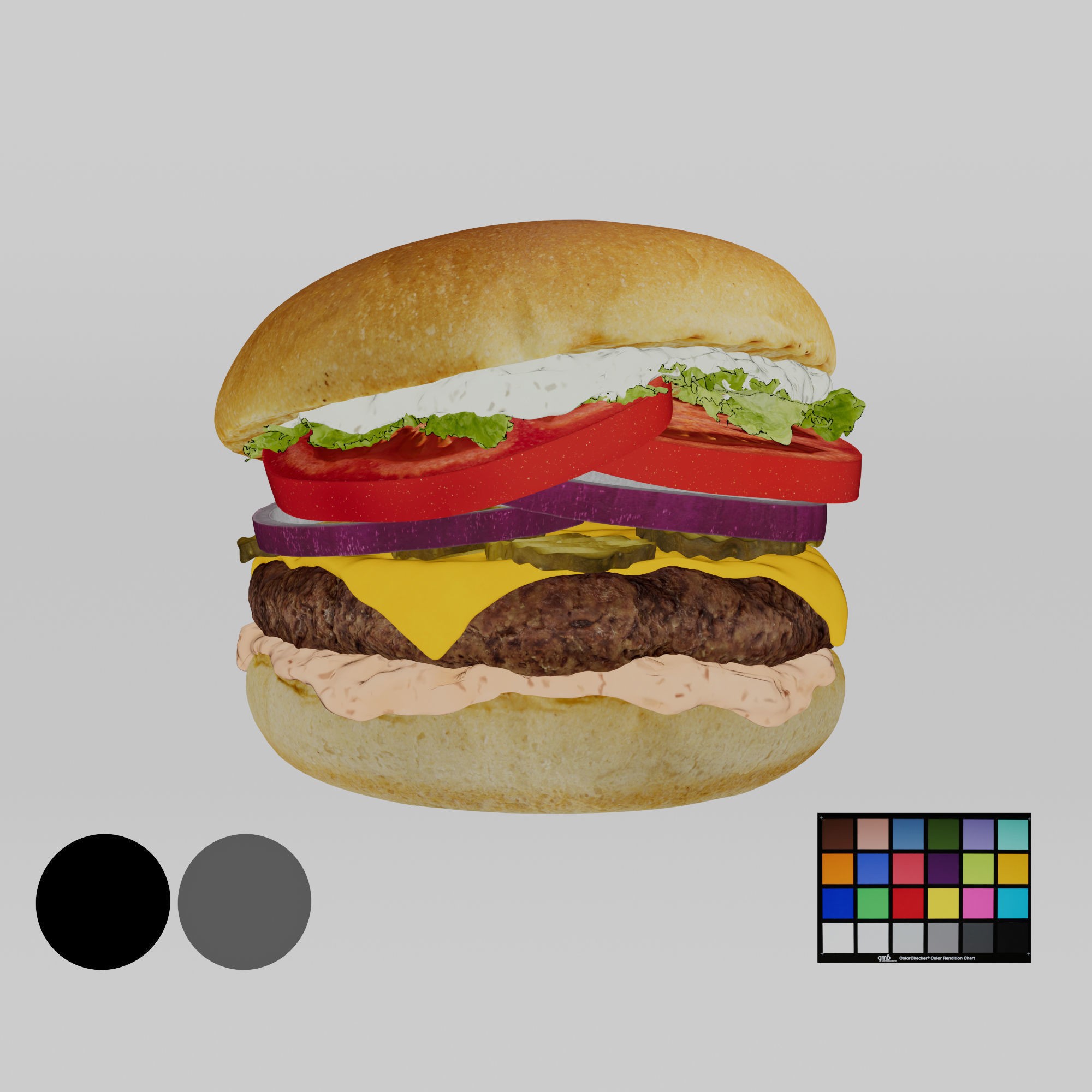Burger - Low-Poly Game-Ready 3D Model - View 4