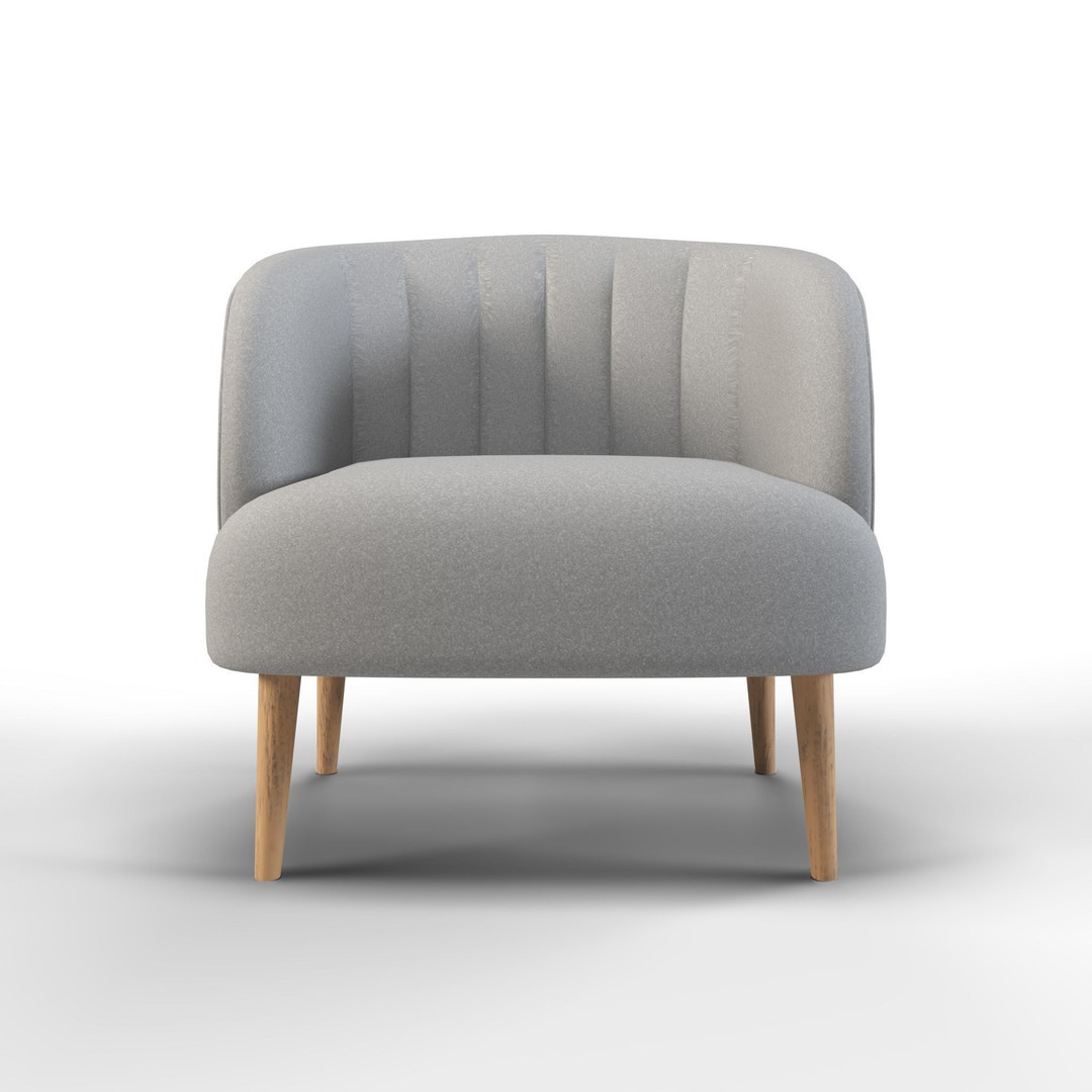 IKEA Fabric Armchair 3D Model – Low Poly PBR Furniture Asset, FBX - View 3