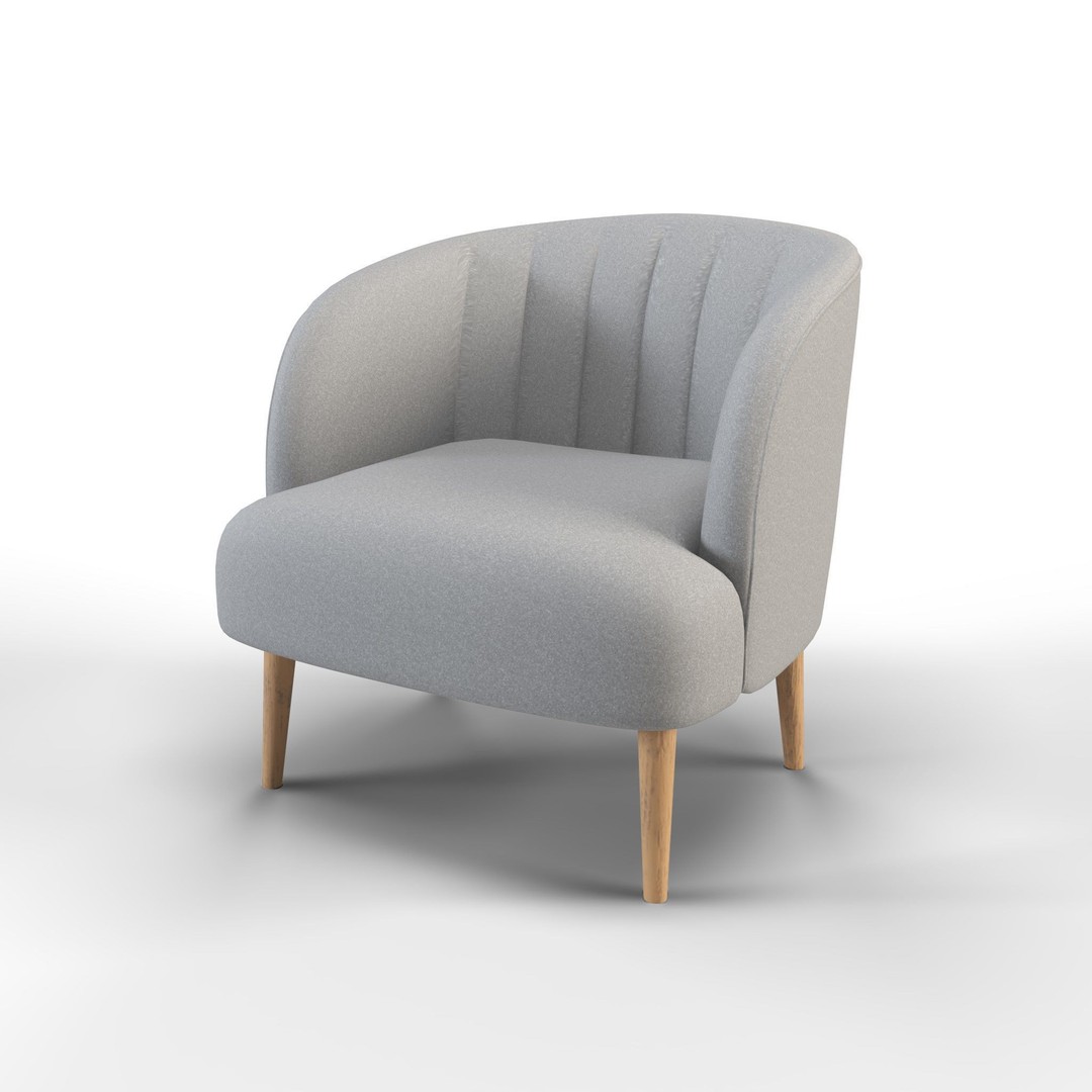 IKEA Fabric Armchair 3D Model – Low Poly PBR Furniture Asset, FBX - View 6