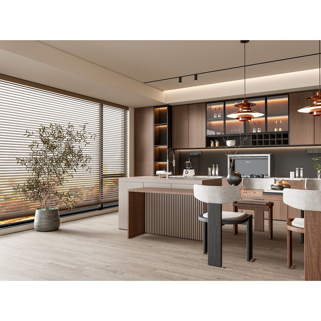 Modern Kitchen 3D Model – Photorealistic Interior Scene, Blender, FBX - View 16