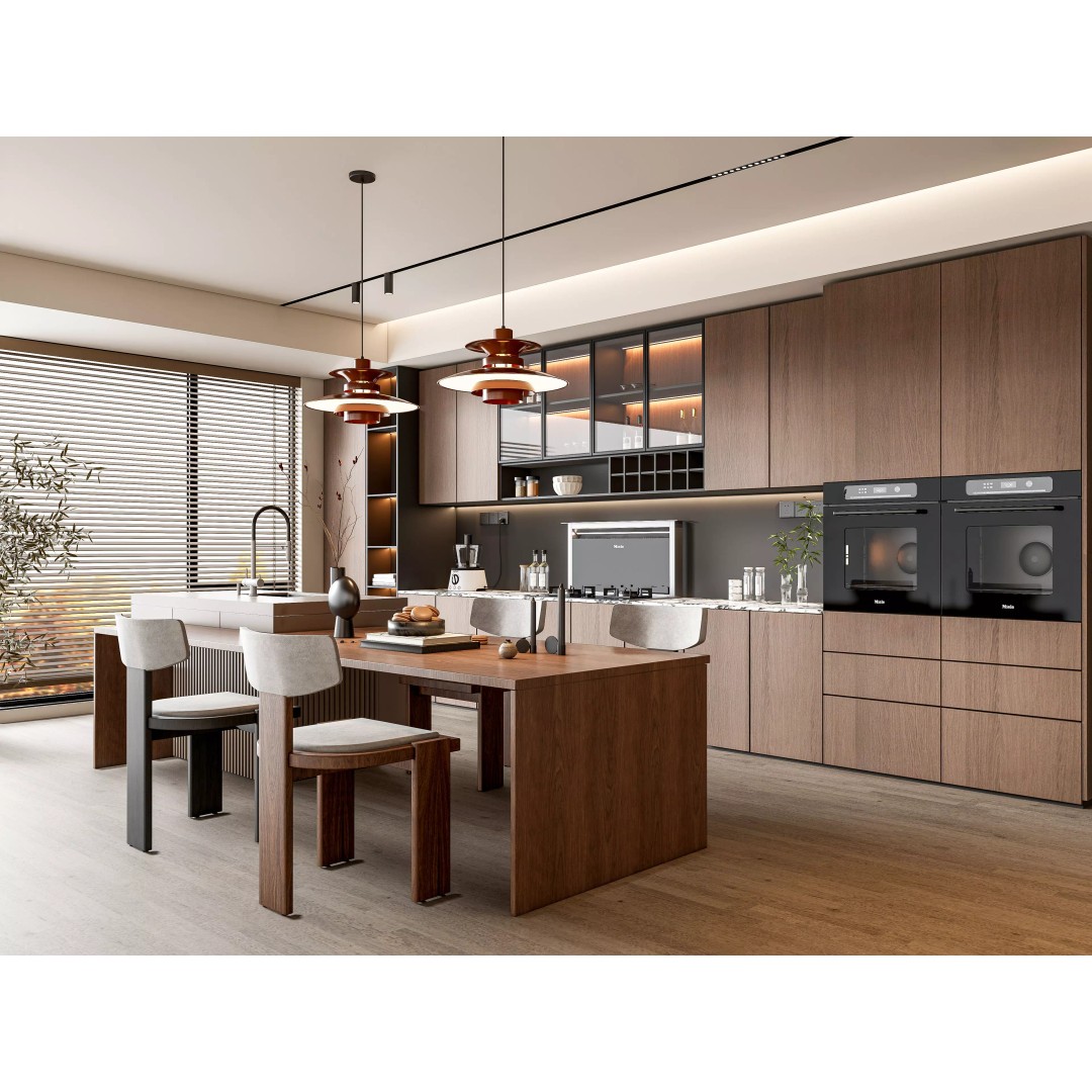 Modern Kitchen 3D Model – Photorealistic Interior Scene, Blender, FBX - View 3