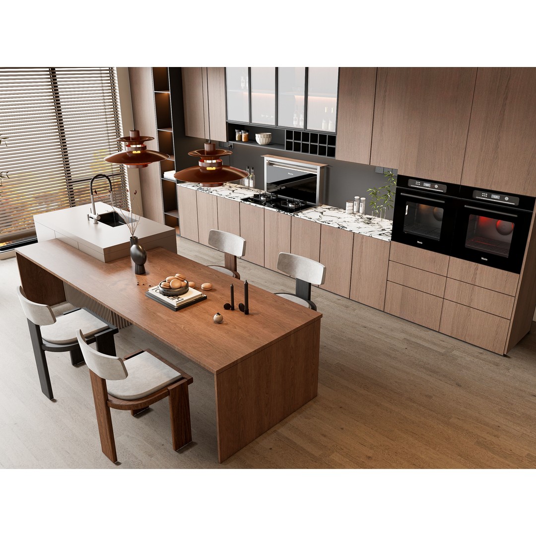 Modern Kitchen 3D Model – Photorealistic Interior Scene, Blender, FBX - View 7