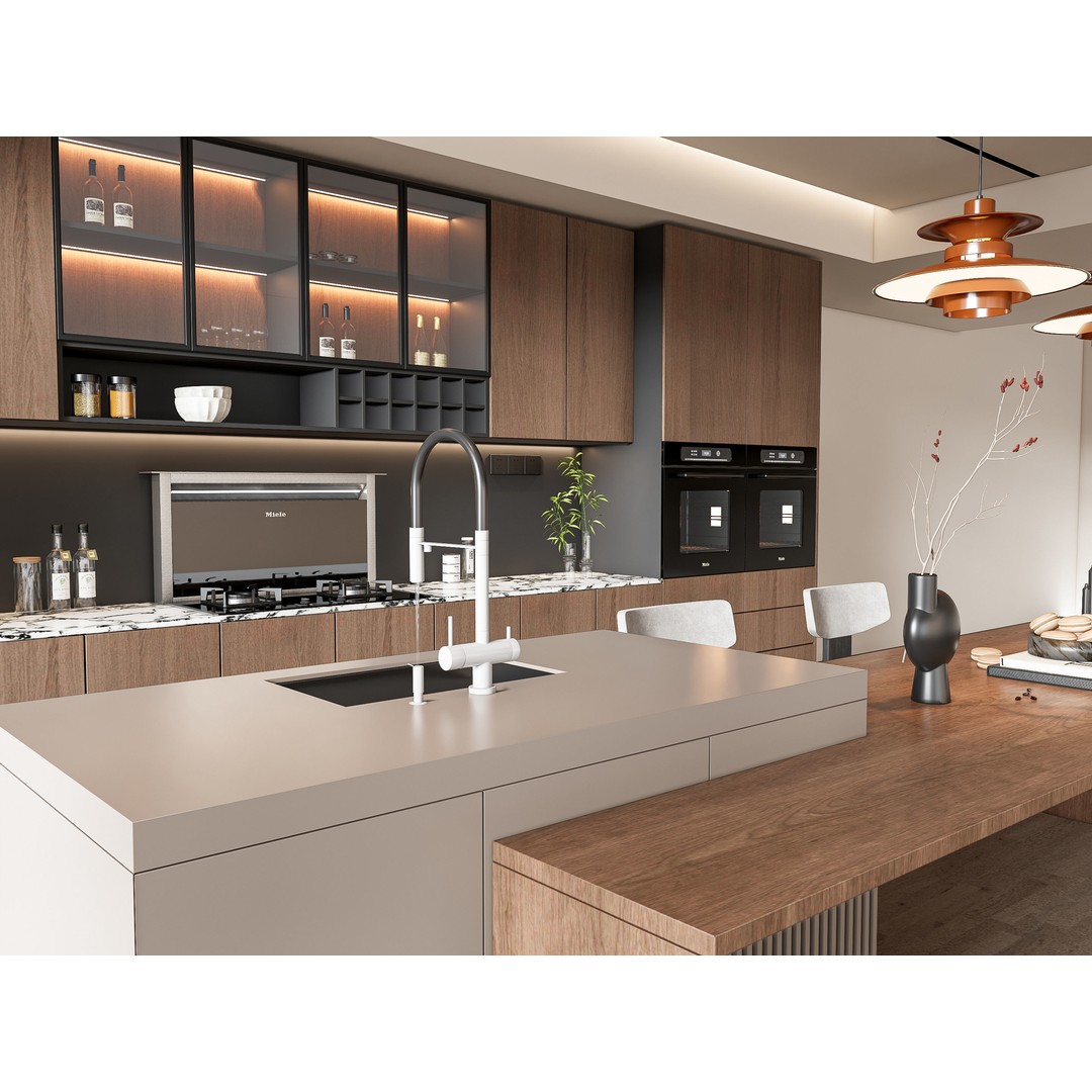 Modern Kitchen 3D Model – Photorealistic Interior Scene, Blender, FBX - View 8