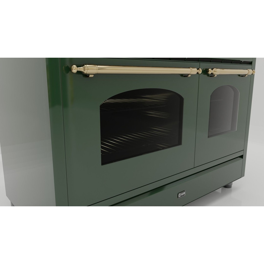 Retro Freestanding Range 3D Model – Low Poly PBR Appliance, Blender - View 4