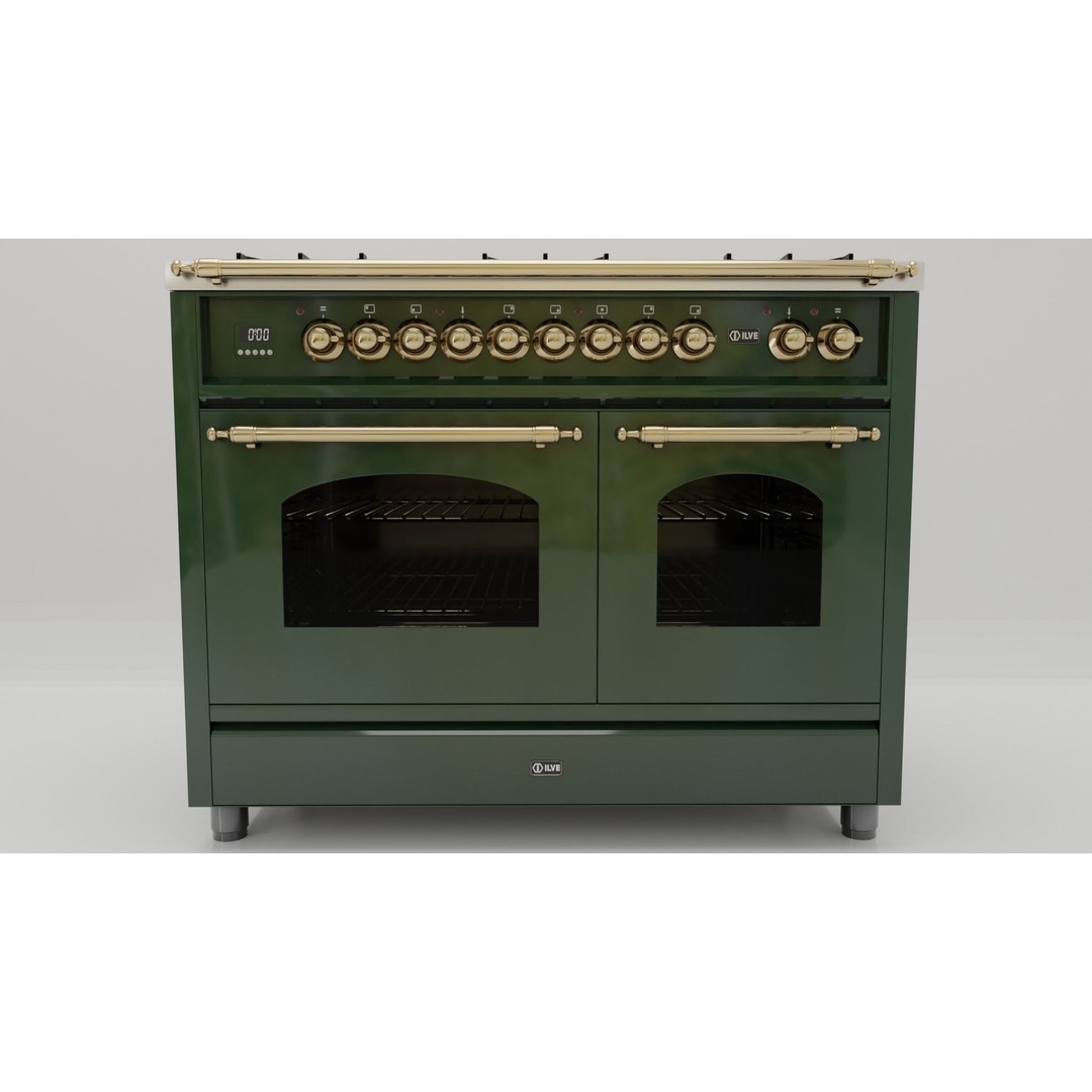 Retro Freestanding Range 3D Model – Low Poly PBR Appliance, Blender - View 5