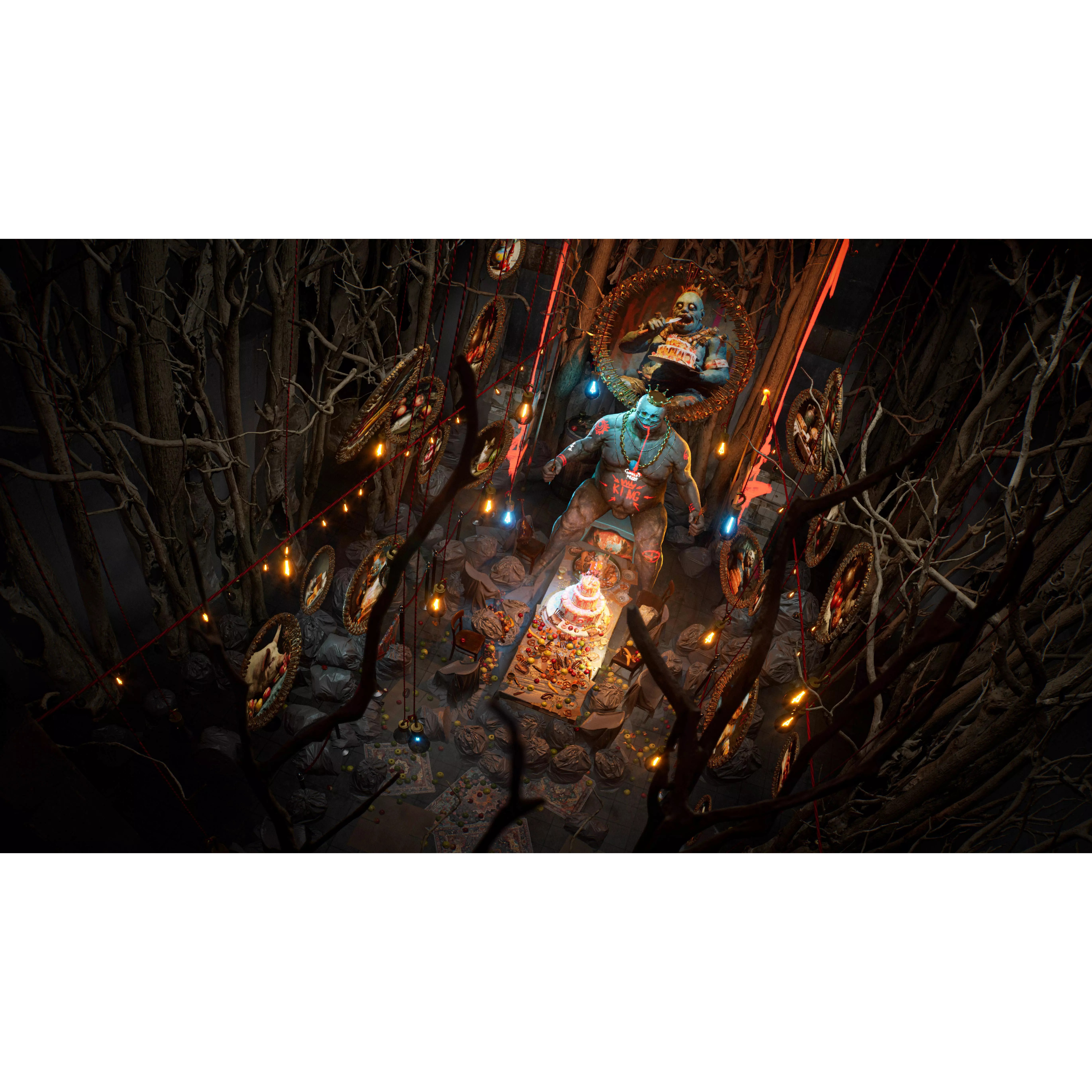 Birthday Feast Horror Environment - Low-Poly Game-Ready 3D Model - View 11