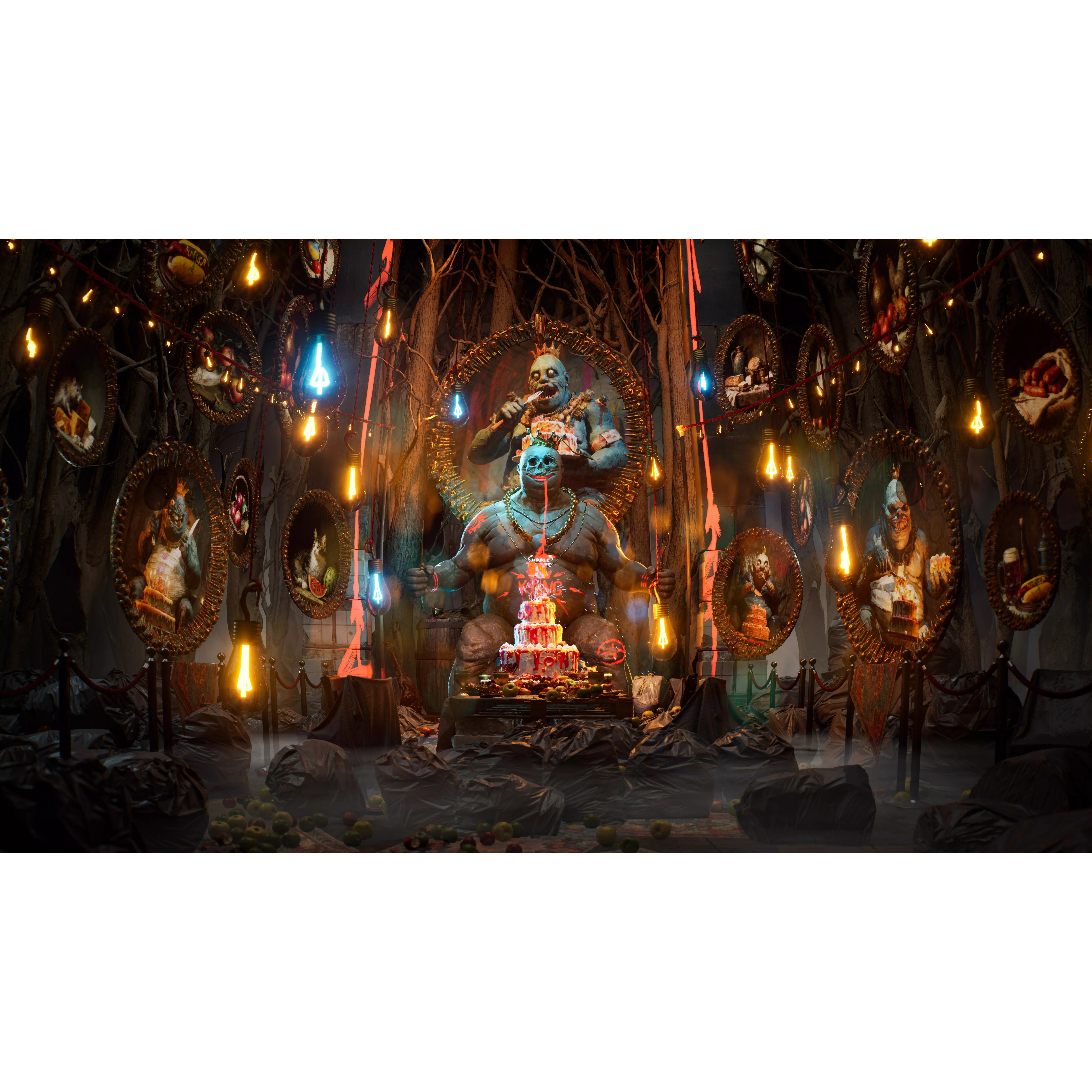 Birthday Feast Horror Environment - Low-Poly Game-Ready 3D Model - View 3