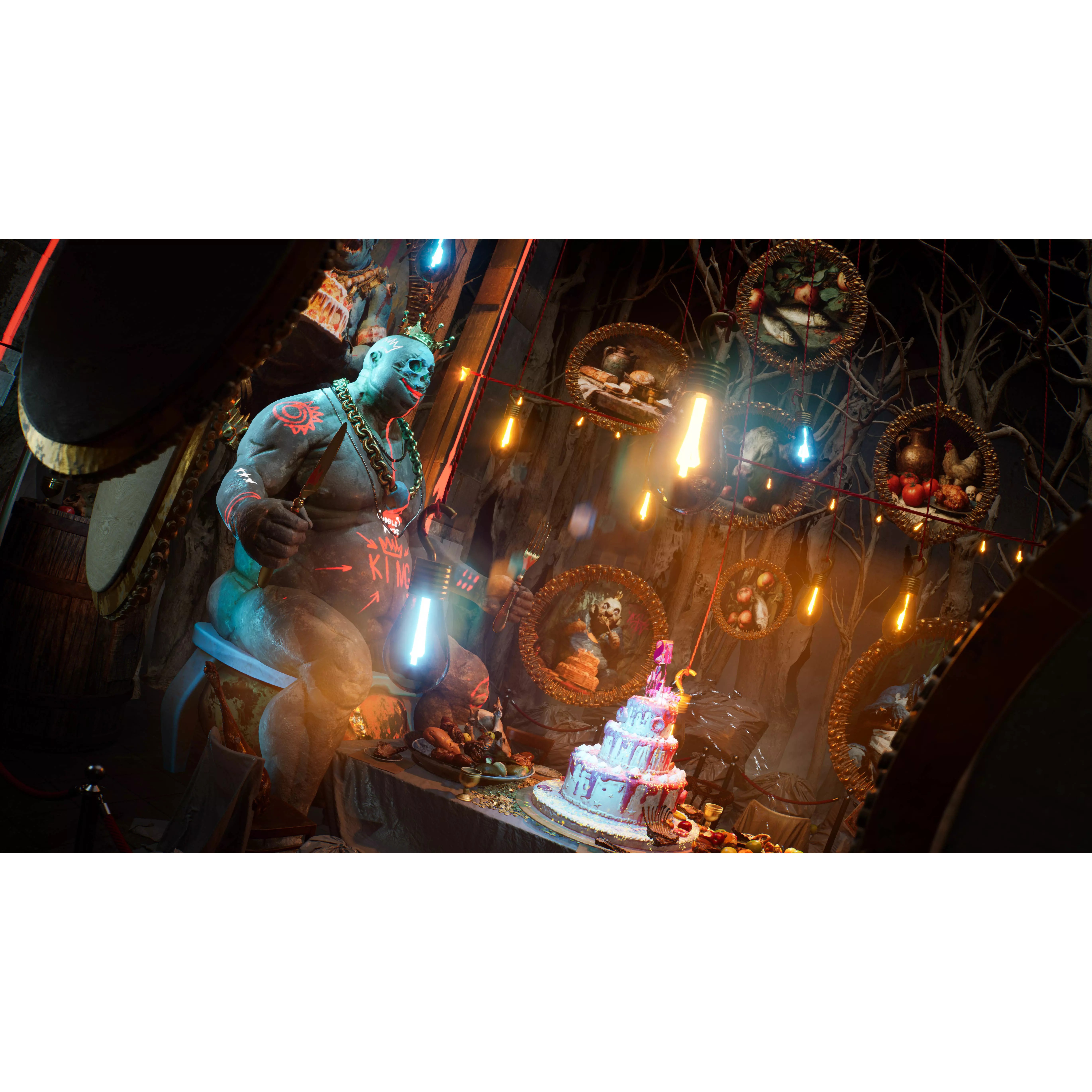 Birthday Feast Horror Environment - Low-Poly Game-Ready 3D Model - View 8