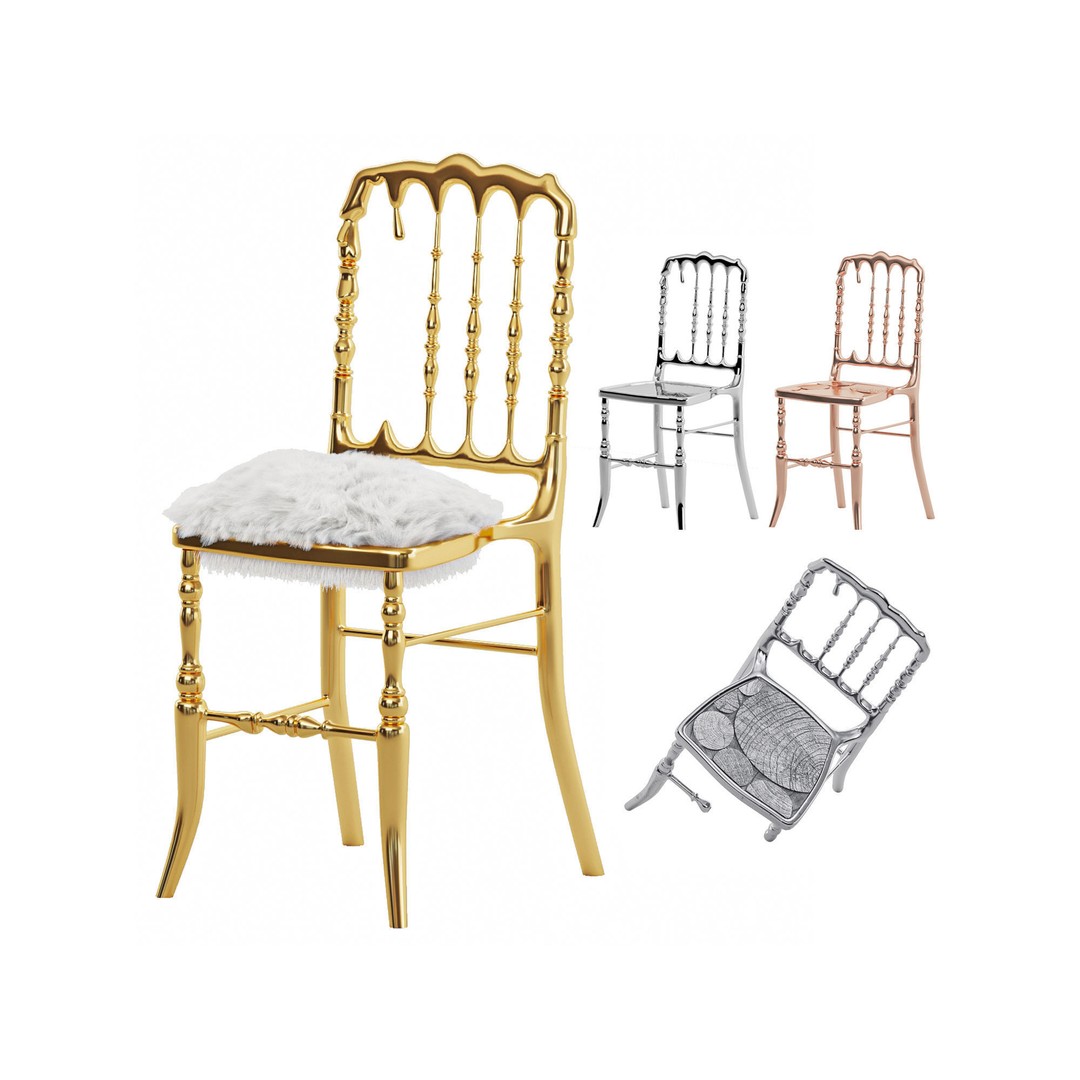 Mellow Colors 3D Model – Luxurious Furniture Set with PBR Textures - View 3