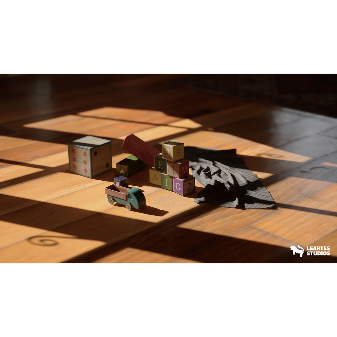 English Cottage Interior 3D Model – Low Poly Game Ready Asset, FBX - View 10