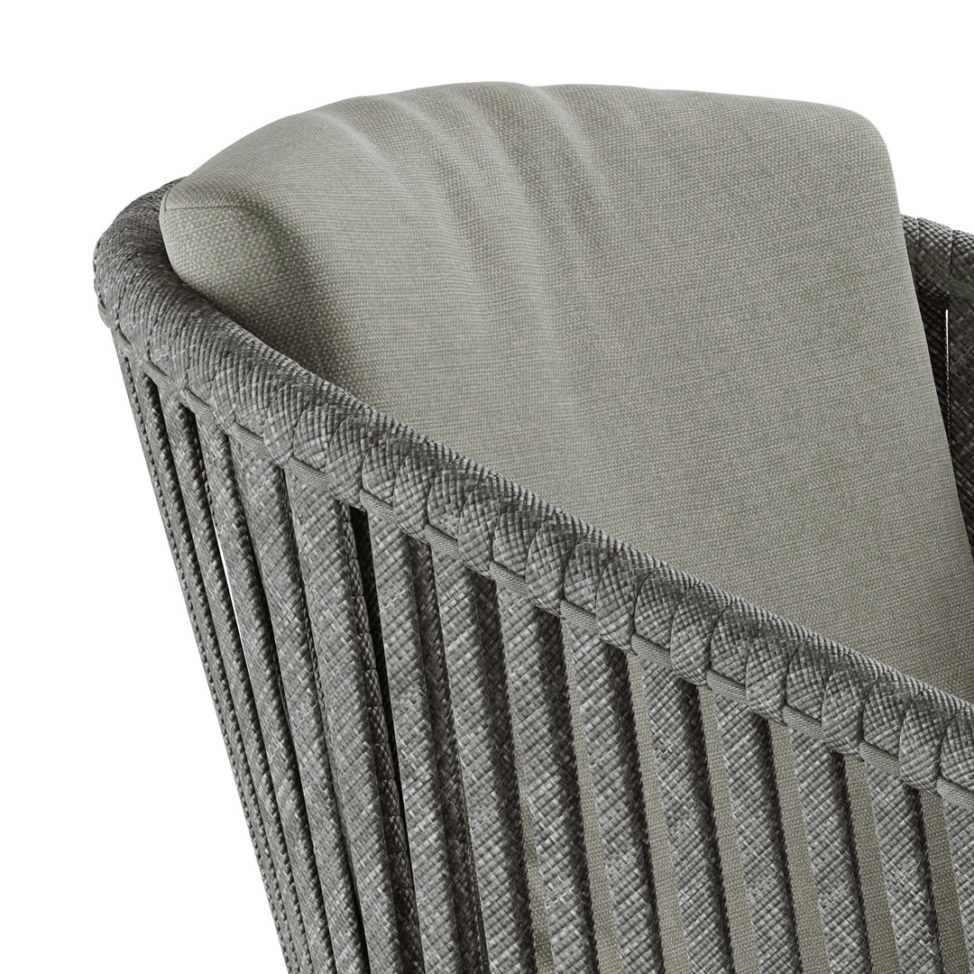4so Santander Outdoor Dining Chair 3D Model – Wicker Garden Furniture, FBX - View 5
