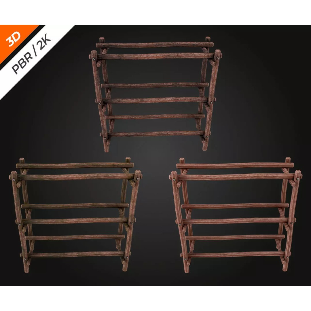 Low-Poly Barrel 3D Model – PBR Textures, FBX, Game Asset - View 9