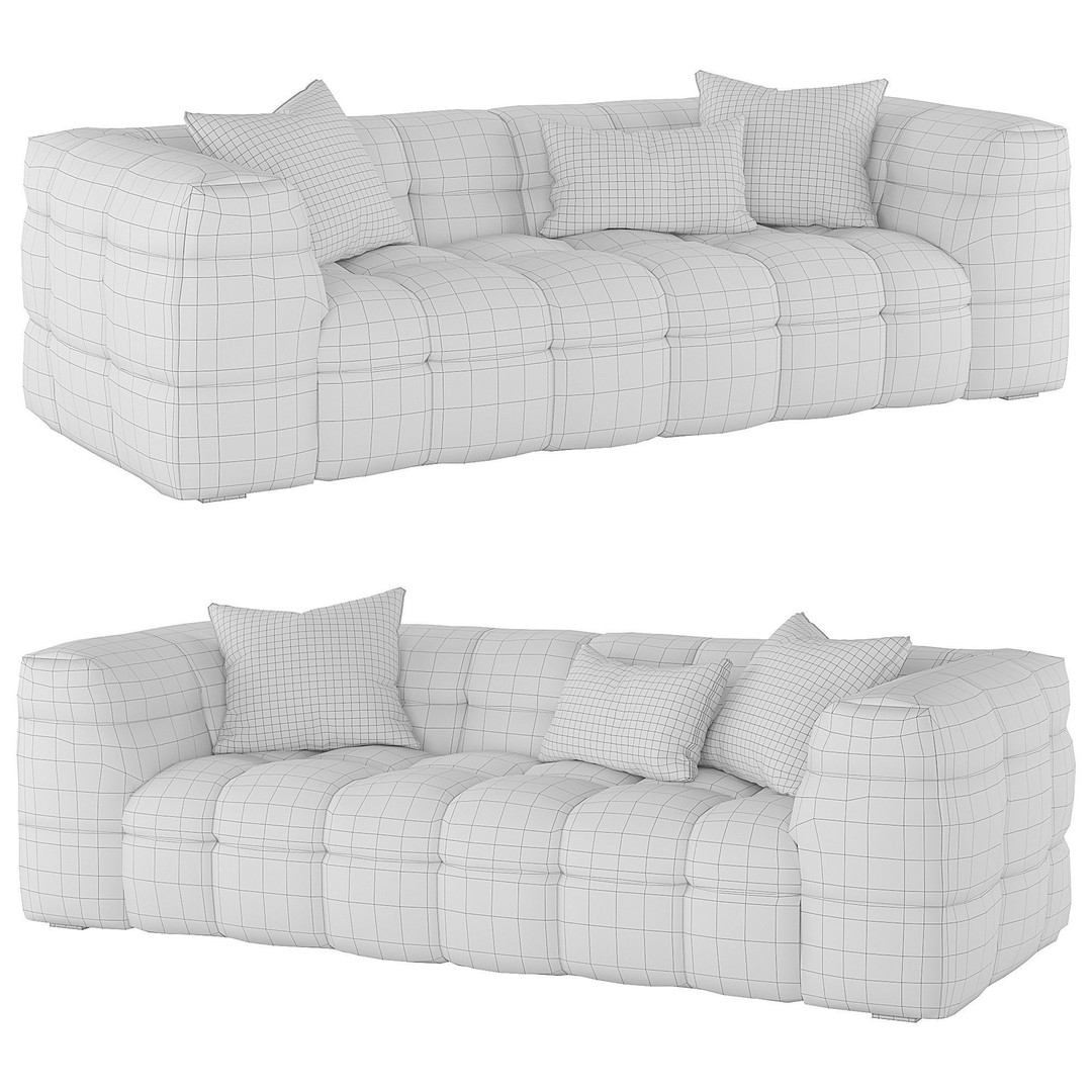 Fat Joe Sofa 3D Model – Modern Furniture Asset, PBR Textures - View 3