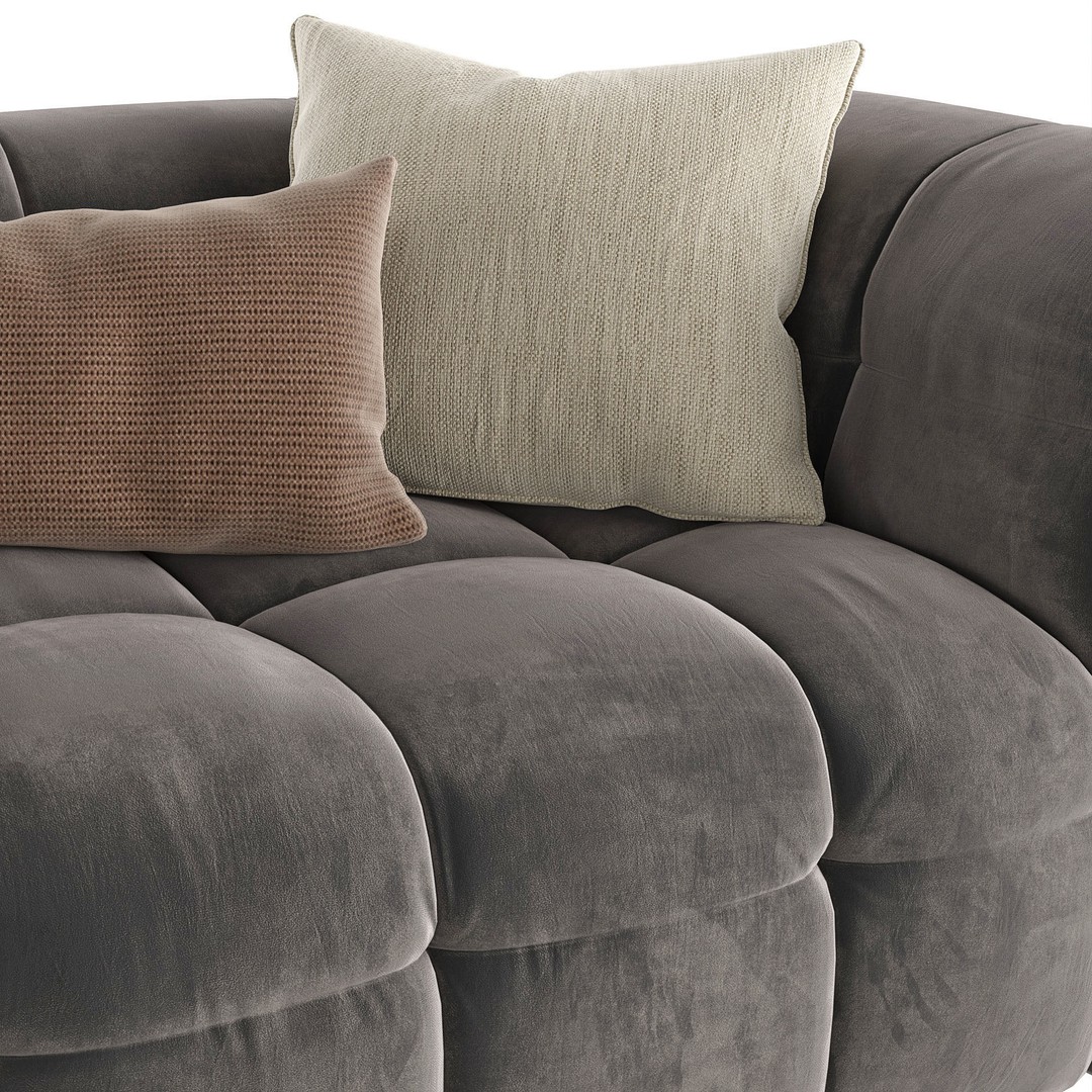 Fat Joe Sofa 3D Model – Modern Furniture Asset, PBR Textures - View 6