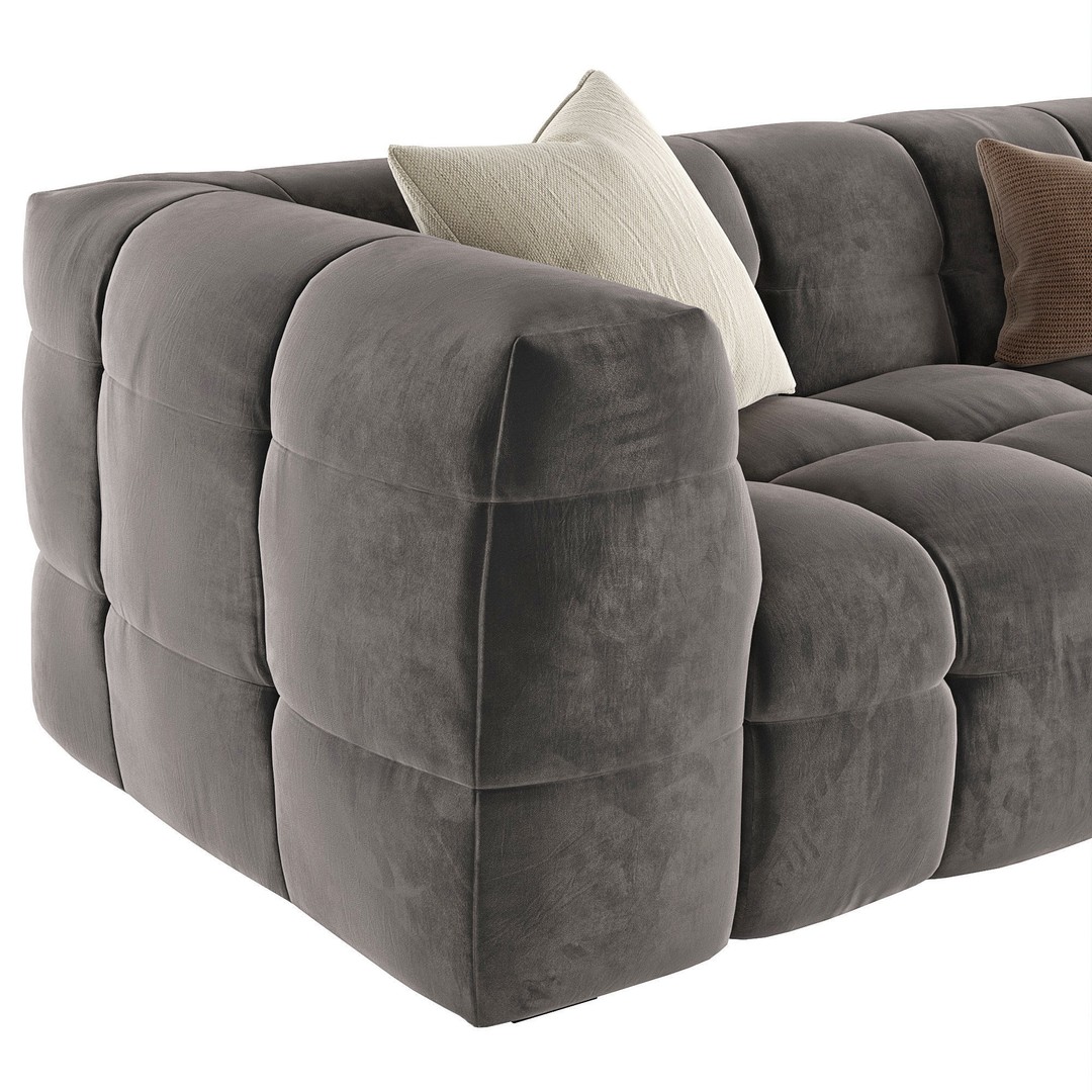 Fat Joe Sofa 3D Model – Modern Furniture Asset, PBR Textures - View 7