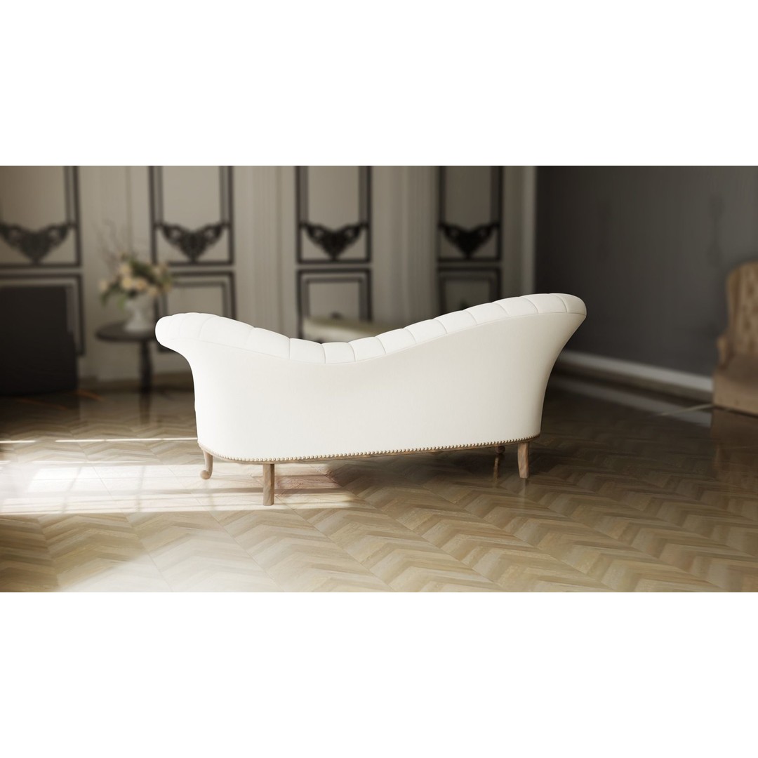 Chaise Lounge 3D Model – Low Poly Sofa with PBR Textures, FBX - View 4