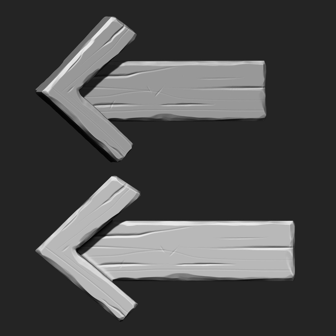 Stylized Wooden Plank 3D Model – IMM Brush Mega Pack, 73 Brushes - View 11