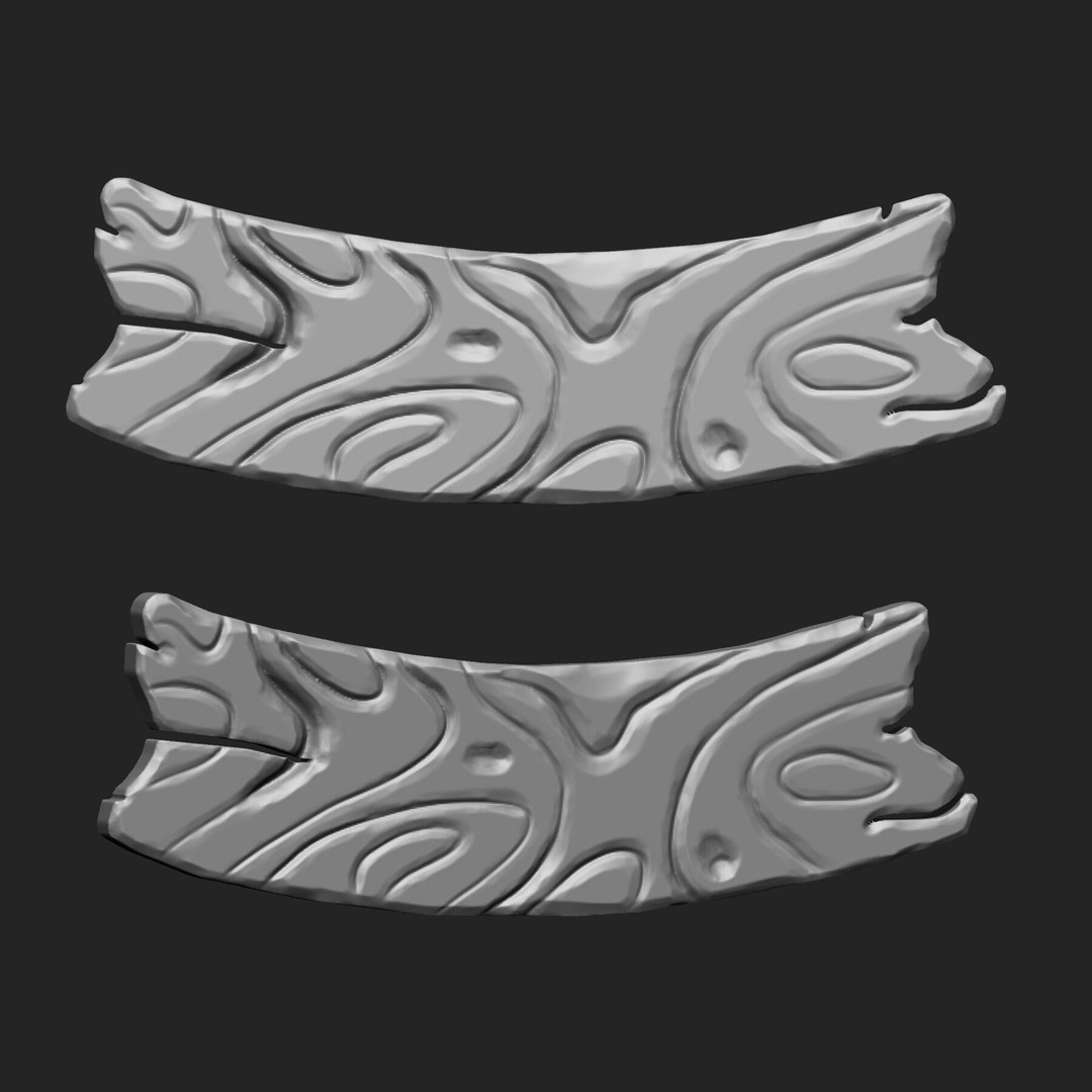 Stylized Wooden Plank 3D Model – IMM Brush Mega Pack, 73 Brushes - View 16