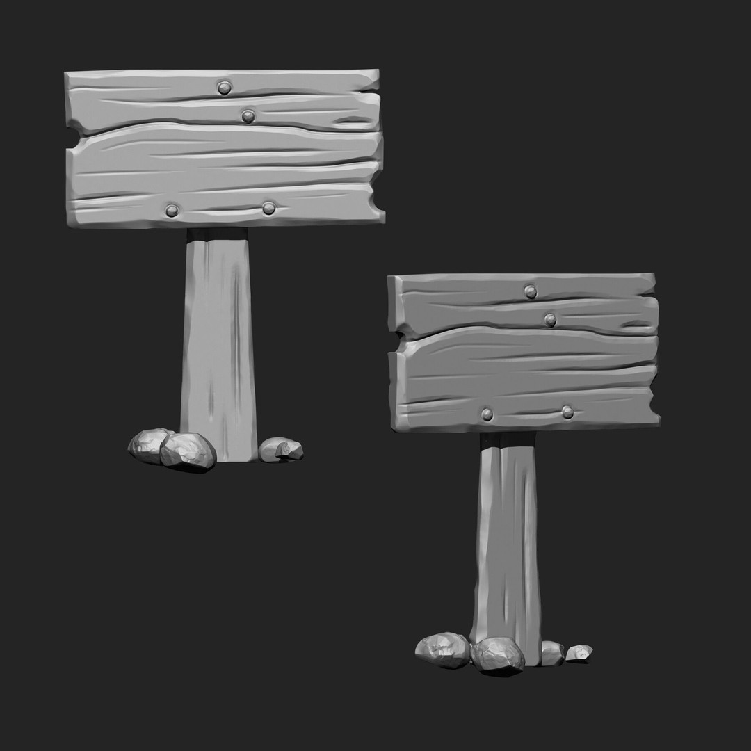 Stylized Wooden Plank 3D Model – IMM Brush Mega Pack, 73 Brushes - View 26