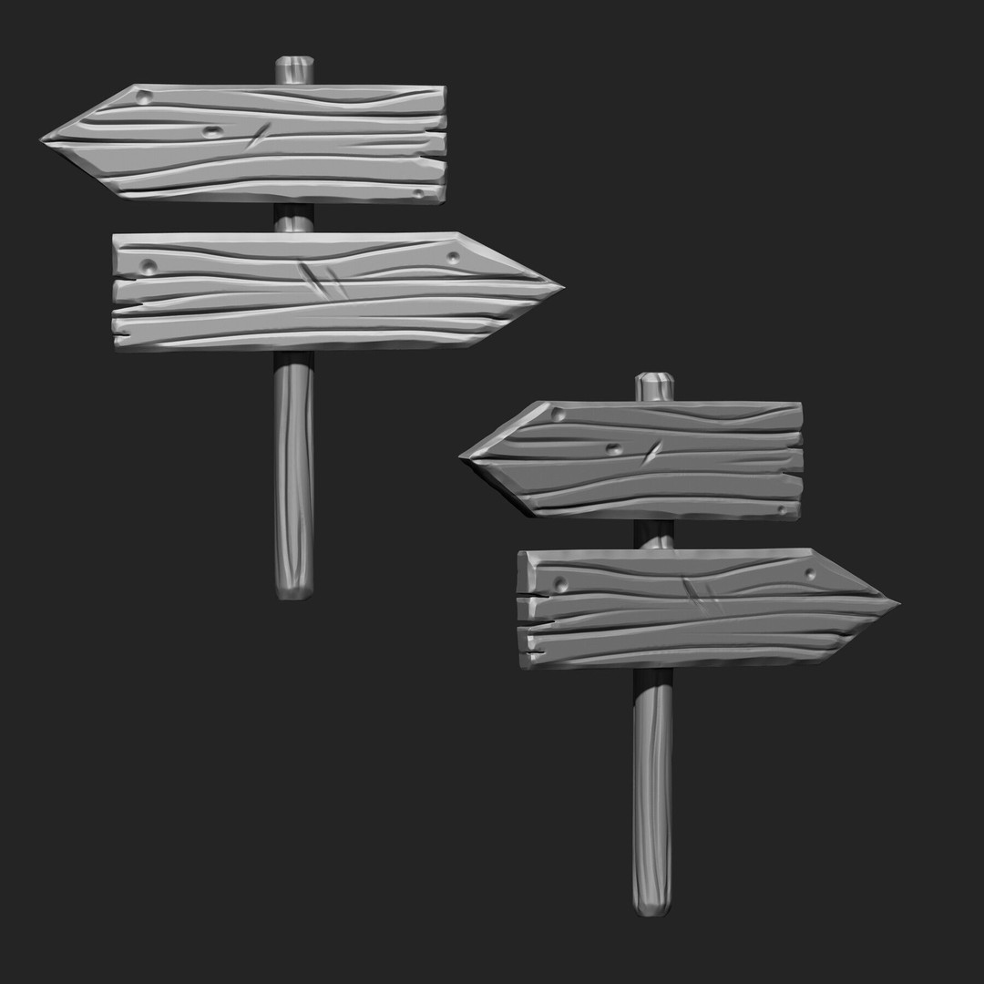 Stylized Wooden Plank 3D Model – IMM Brush Mega Pack, 73 Brushes - View 27