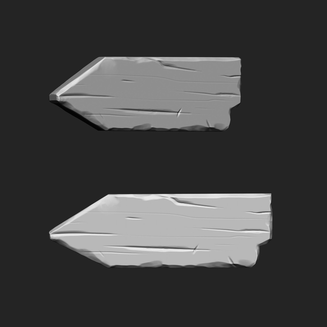 Stylized Wooden Plank 3D Model – IMM Brush Mega Pack, 73 Brushes - View 7