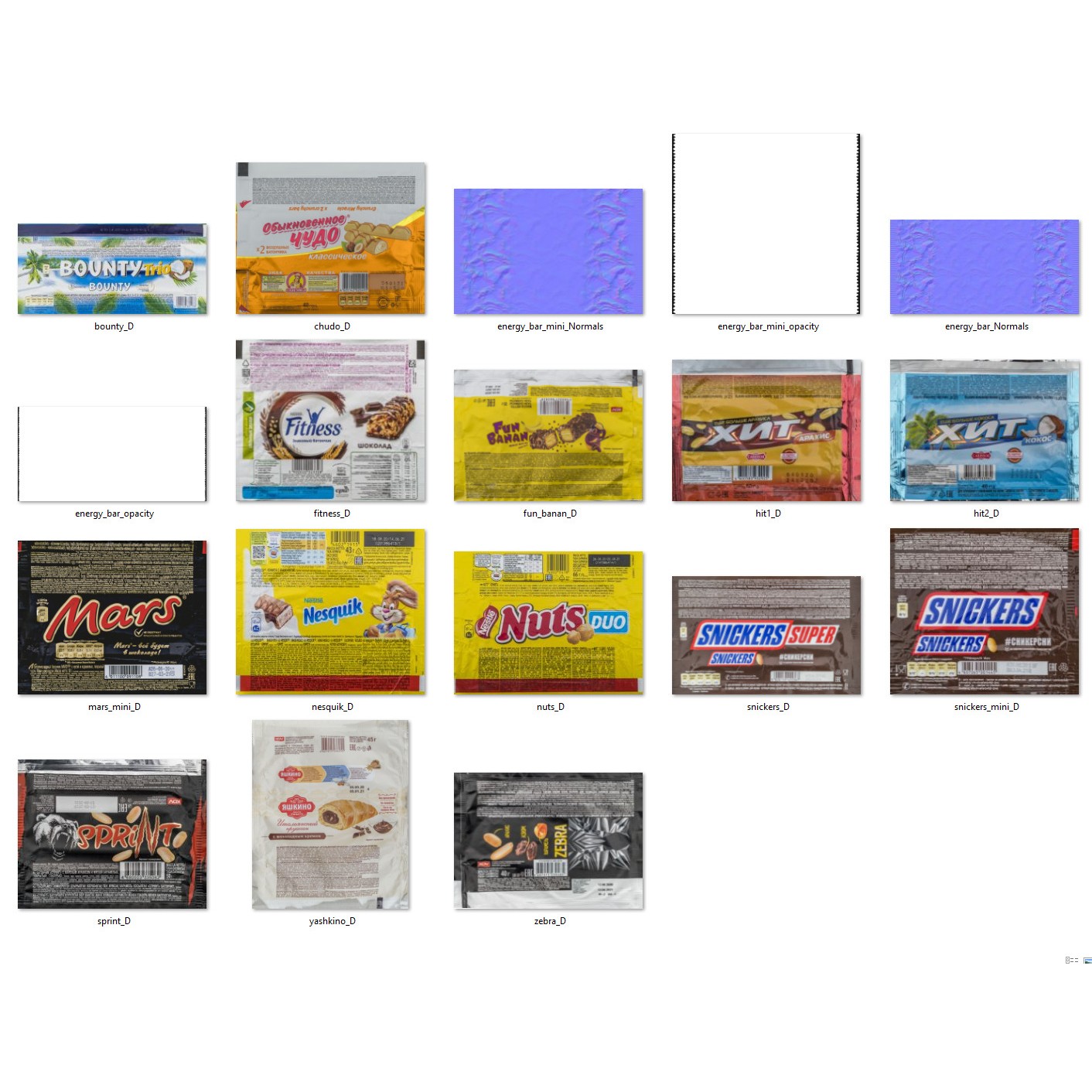 Drinks and Snacks Set - Low-Poly Game-Ready 3D Model - View 22