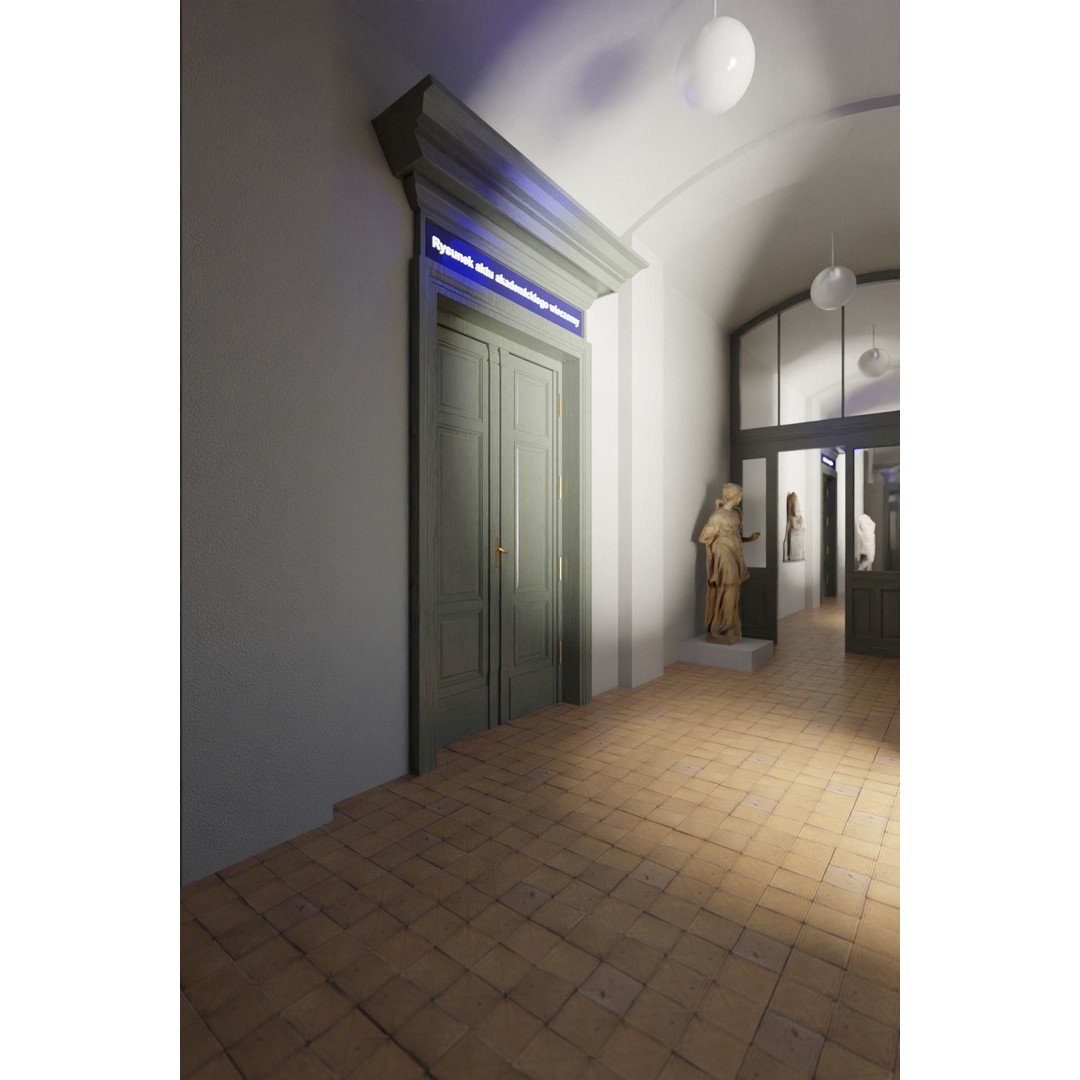 Academy of Fine Arts 3D Model – Mid Poly Architectural Interior, Blender - View 7