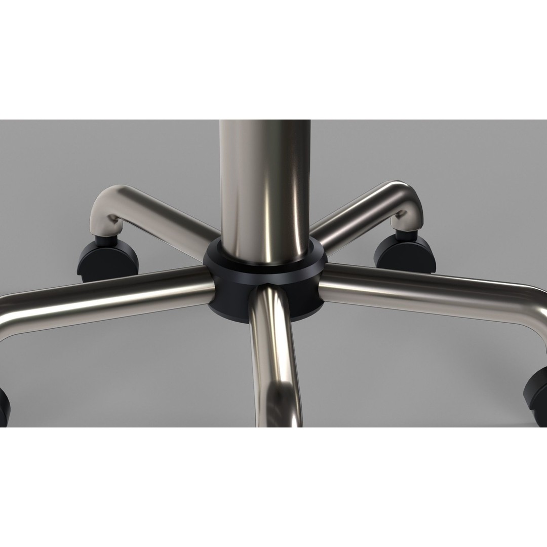 Medical Lab Stool 3D Model – Low Poly PBR Asset for Science - View 8