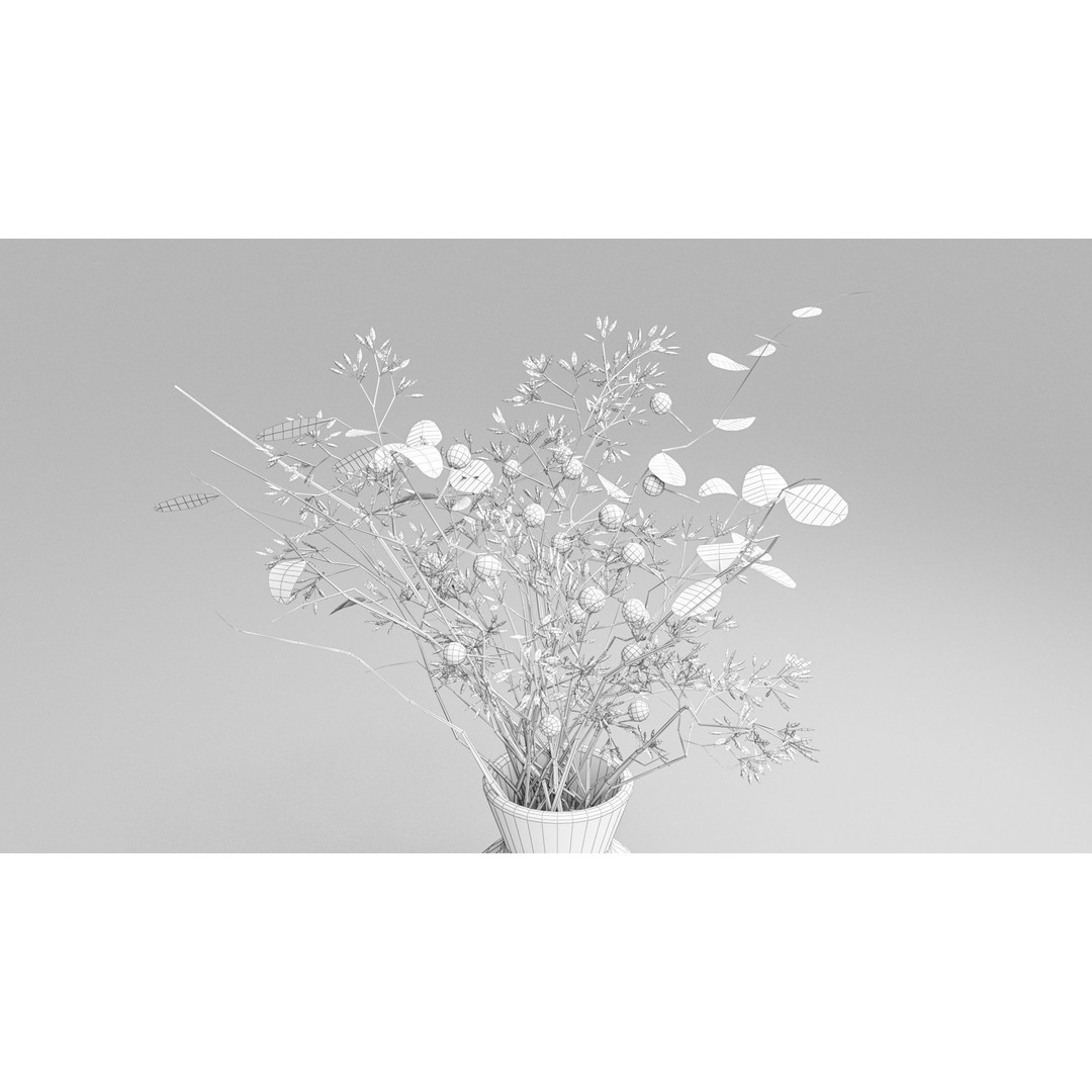 Garden Breakfast 3D Model – Low Poly Outdoor Furniture Set, FBX, OBJ