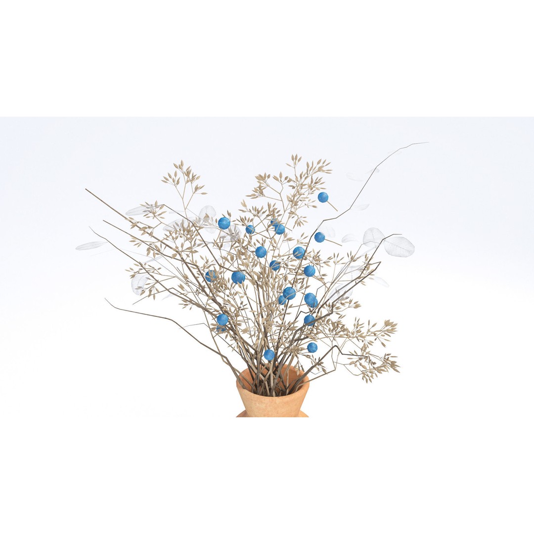 Garden Breakfast 3D Model – Low Poly Outdoor Furniture Set, FBX, OBJ - View 14