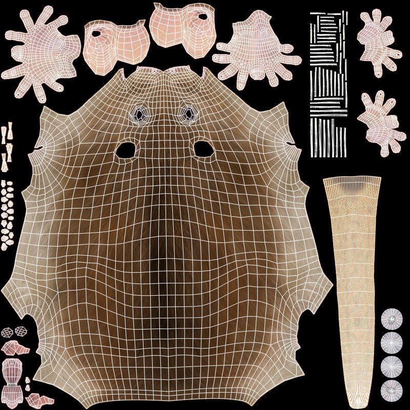 Brown Rat - Rigged Game-Ready 3D Model