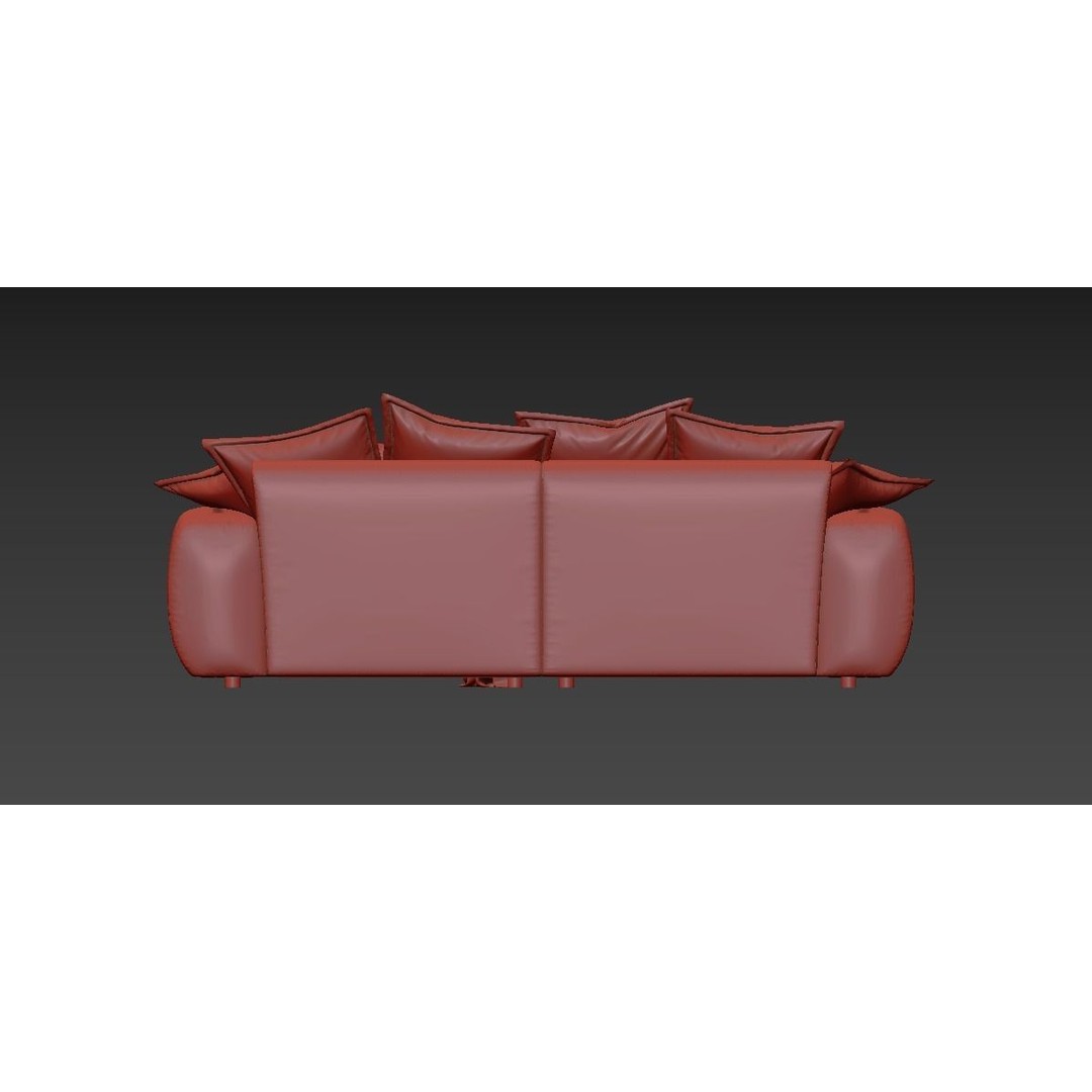 Wodge2 Sofa 3D Model – Modern Furniture Asset with Textures