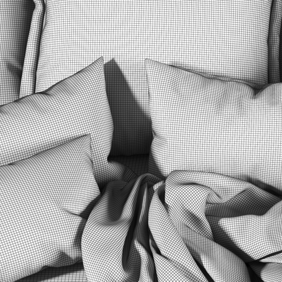 Wodge2 Sofa 3D Model – Modern Furniture Asset with Textures - View 14