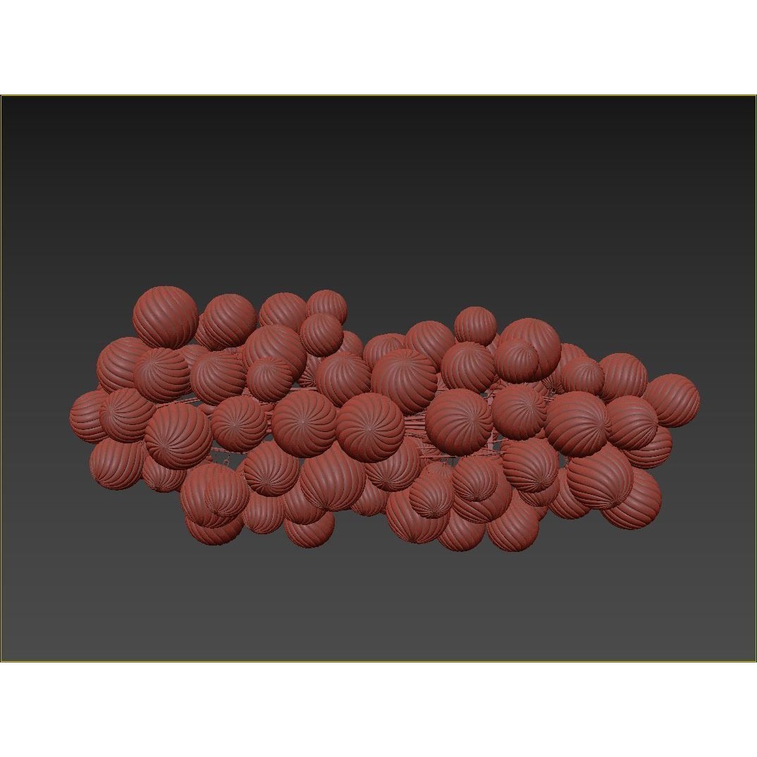 RH Talia Linear Chandelier 63 3D Model – Modern Lighting Fixture, FBX/OBJ - View 16