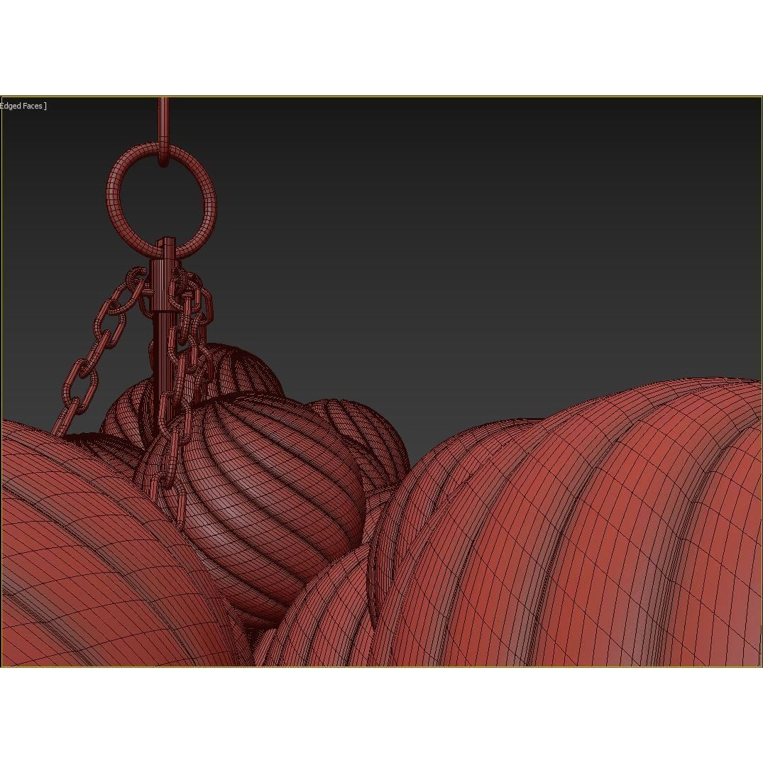 RH Talia Linear Chandelier 63 3D Model – Modern Lighting Fixture, FBX/OBJ - View 18