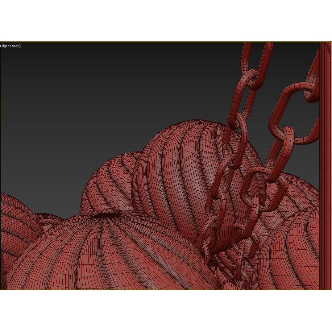 RH Talia Linear Chandelier 63 3D Model – Modern Lighting Fixture, FBX/OBJ - View 19