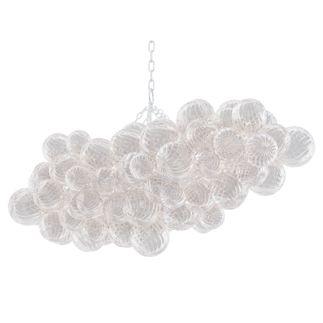 RH Talia Linear Chandelier 63 3D Model – Modern Lighting Fixture, FBX/OBJ - View 4
